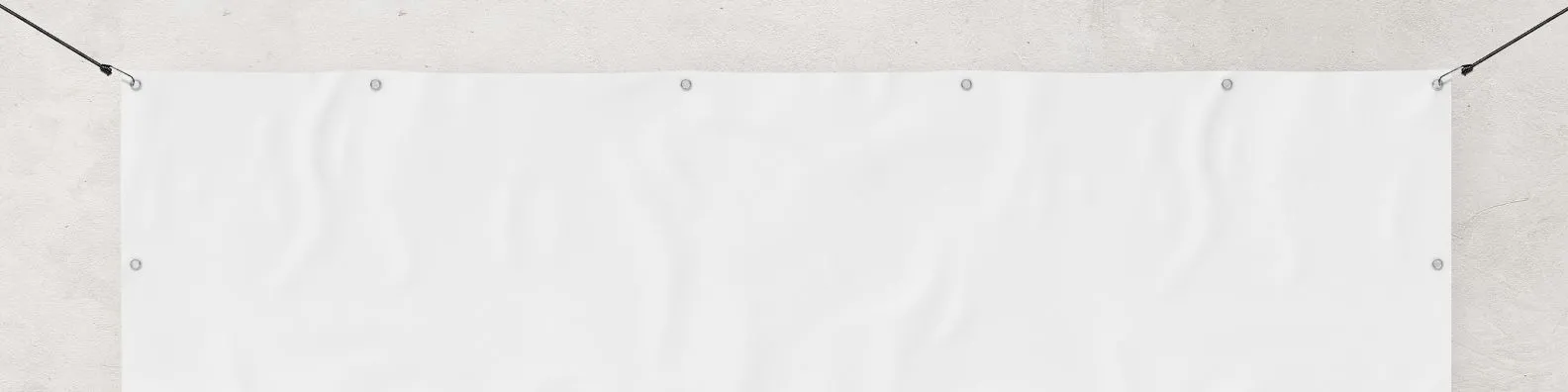 Détail d’une bâche ou toile imprimable pour support de signalétique grand format