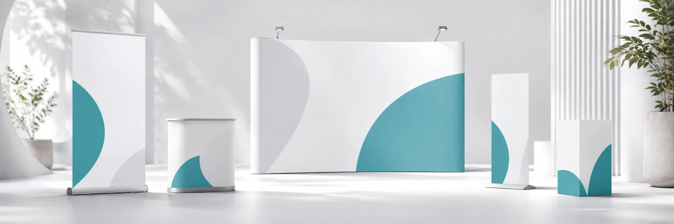 Roll-up, PLV, fond de stand, totem et mobilier carton personnalisés pour salons et événements